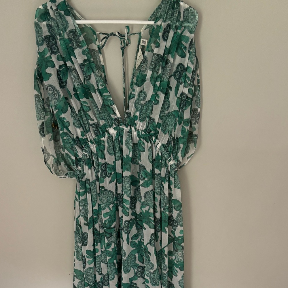 Ted Baker Luisah Plunge Neck Maxi Beach Cover Up